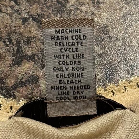 Vintage Tank Top Lace Floral Y2K Cottage Romantic Boho Feminine Minimalist XL - Picture 3 of 6